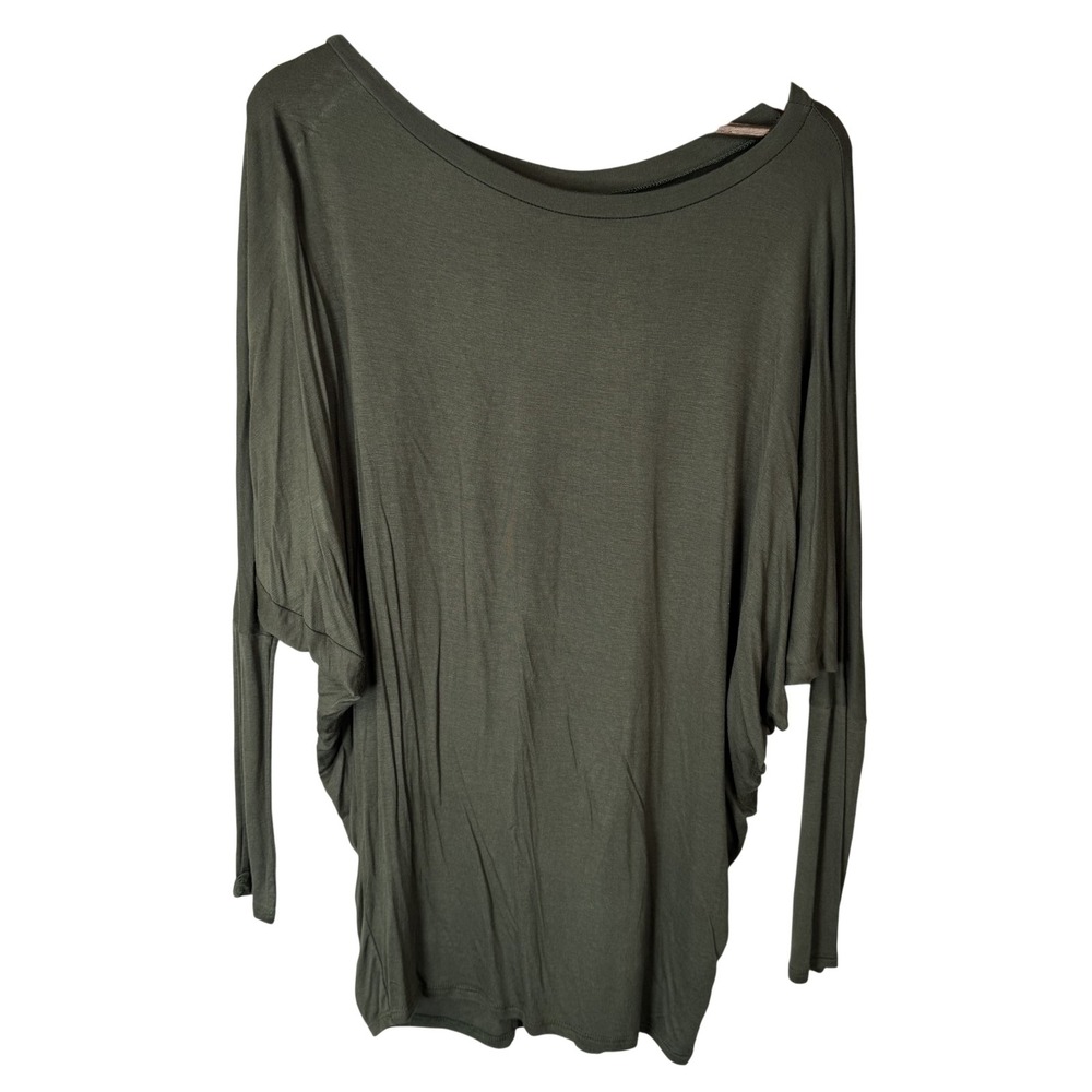 Love In Shirt Womens‎ Large Batwing Dolman Sleeve Stretch Made in USA Top